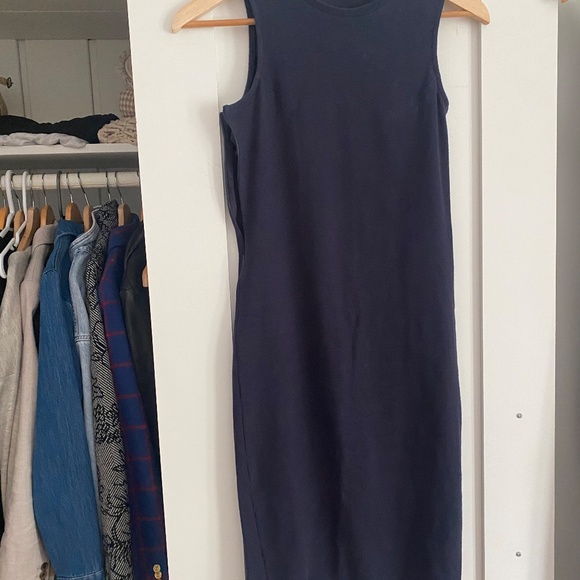 Legoe Heritage Maternity and Breastfeeding Dress - NAVY - Picture 2 of 5